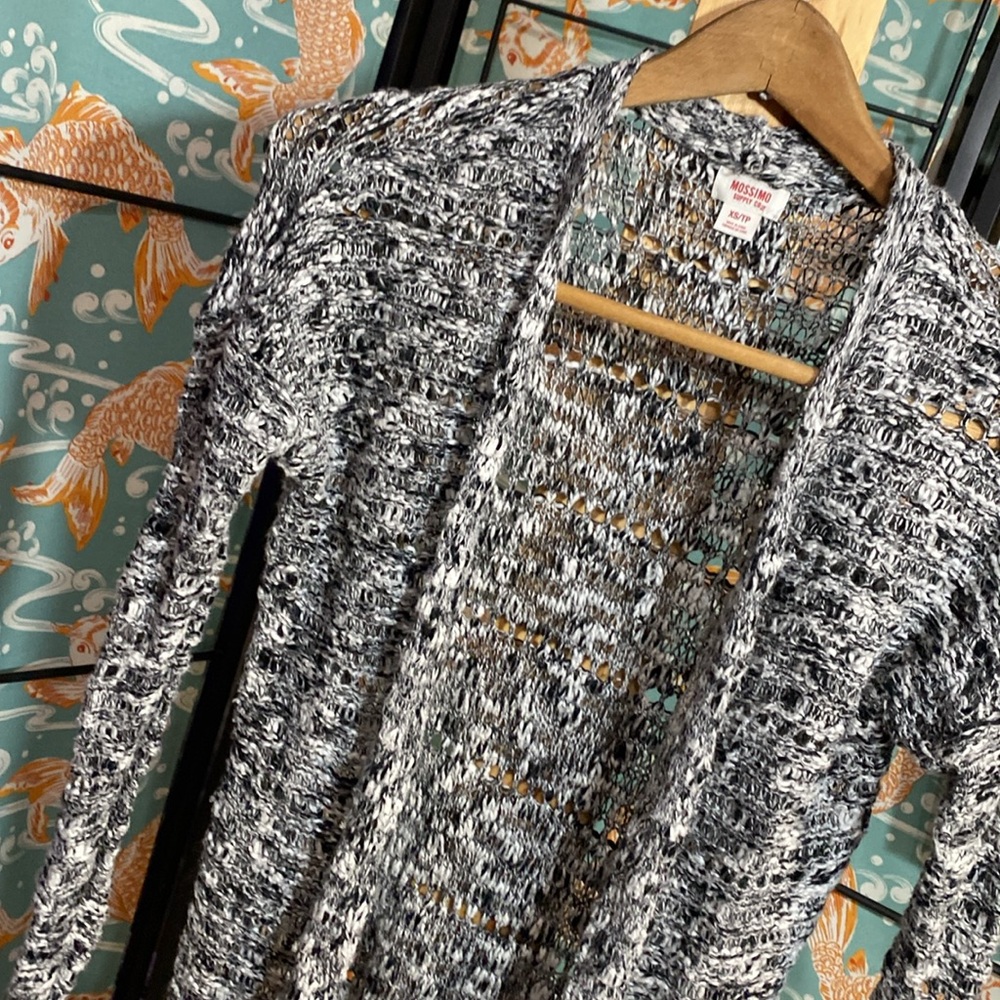 Long loose-knit Cardigan